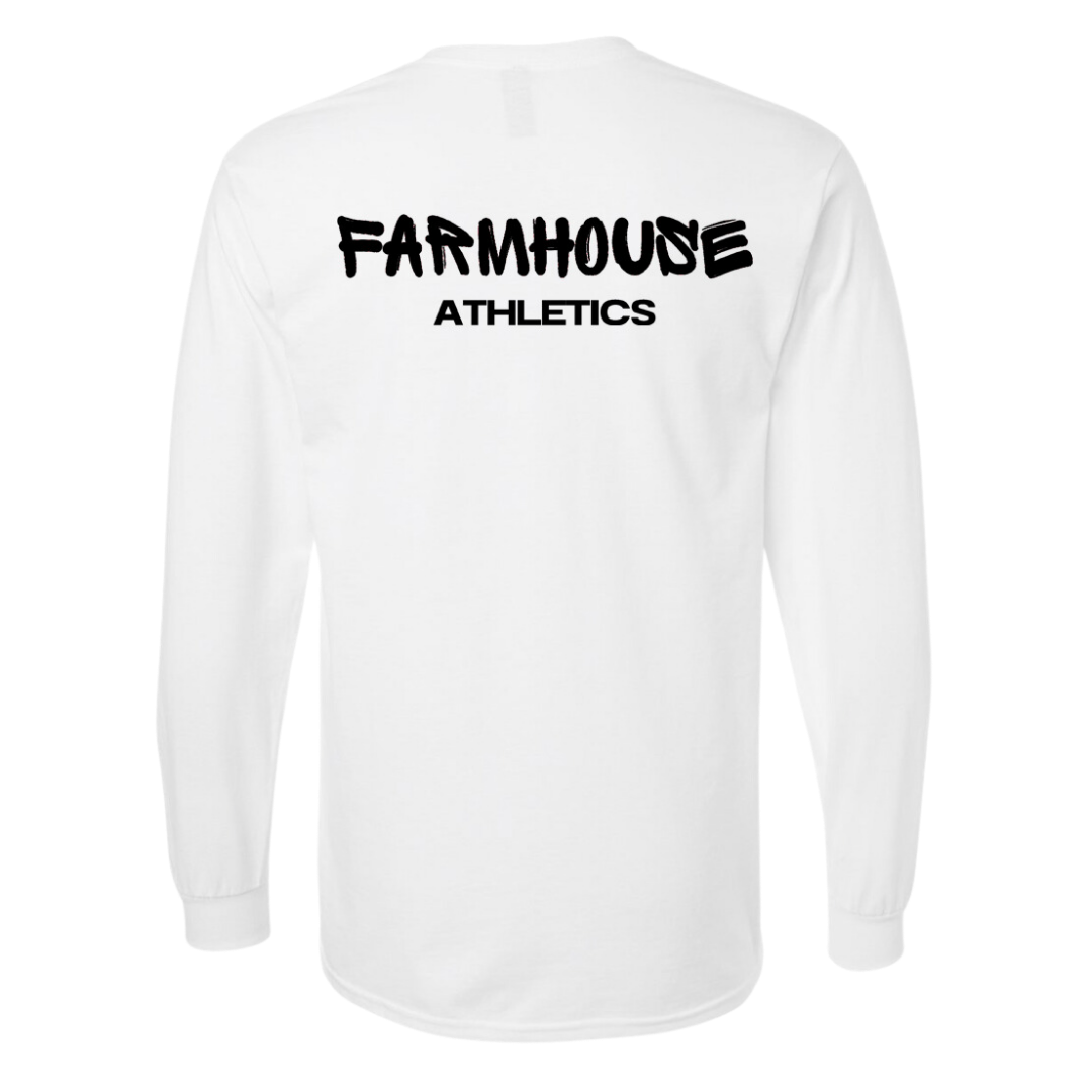 Farmhouse Long Sleeve Tee - "House Print"
