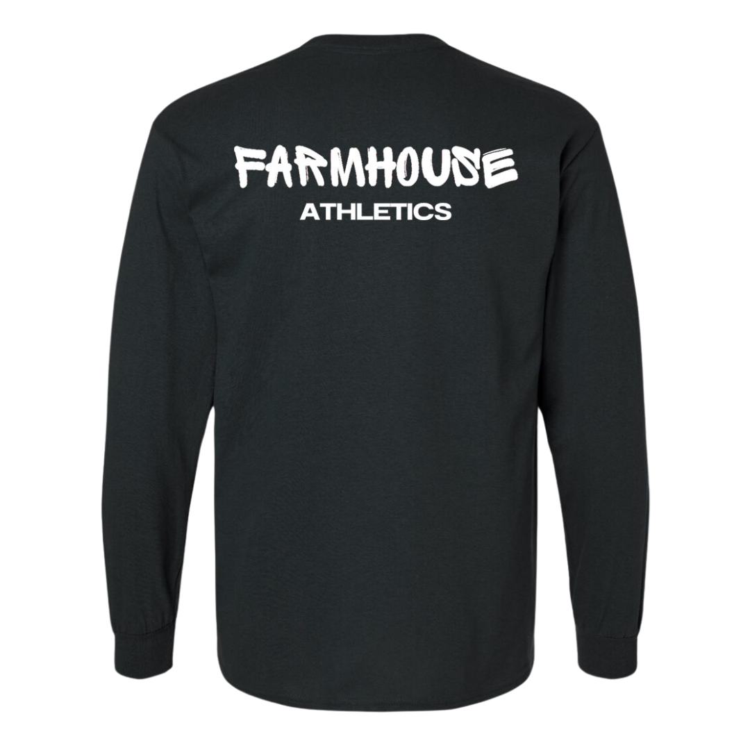 Farmhouse Long Sleeve Tee - "House Print"