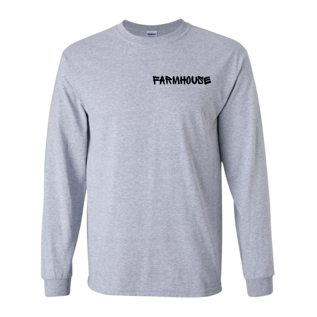 Farmhouse Long Sleeve Tee - "Baseline Print"