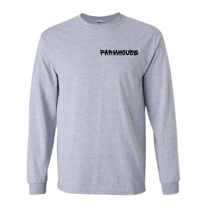 Farmhouse Long Sleeve Tee - "Baseline Print"