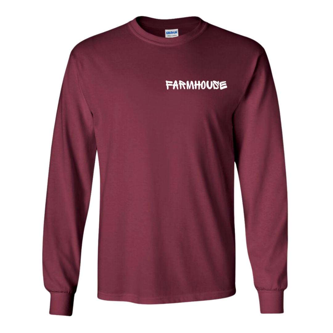 Farmhouse Long Sleeve Tee - "Baseline Print"