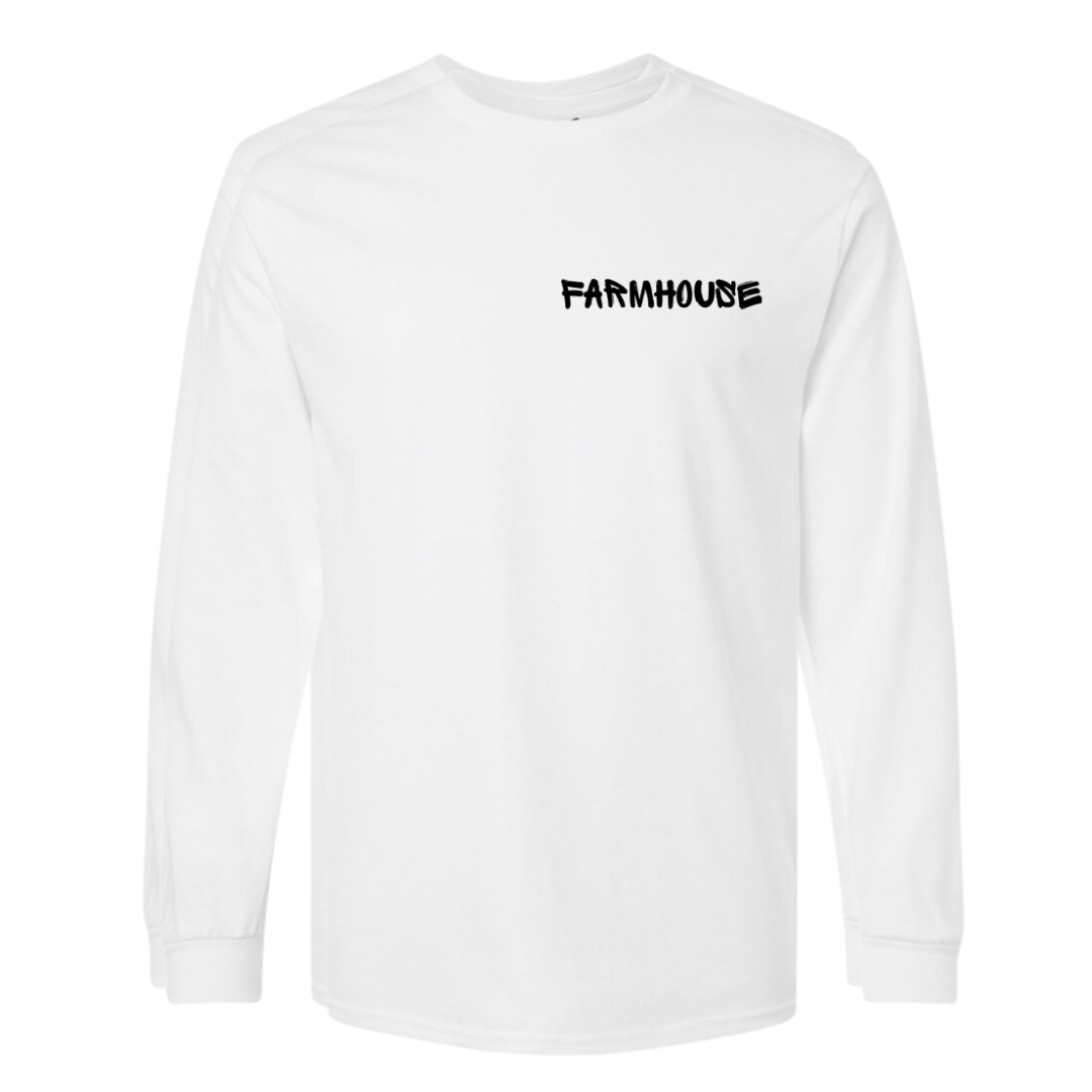 Farmhouse Long Sleeve Tee - "Baseline Print"