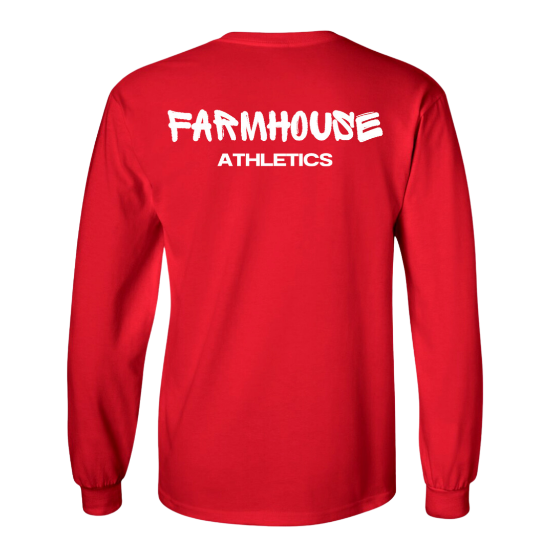 Farmhouse Long Sleeve Tee - "House Print"