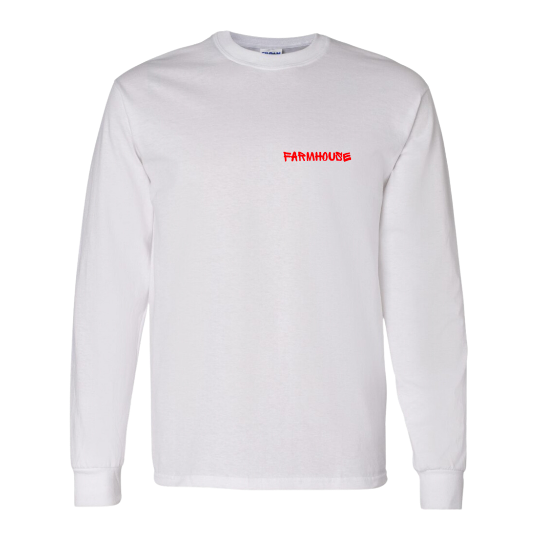 Farmhouse Long Sleeve Tee - "Baseline Print"