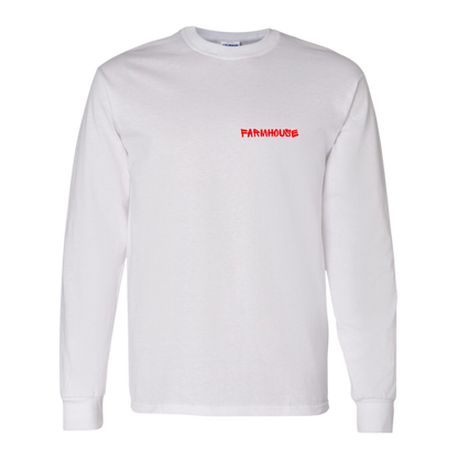 Farmhouse Long Sleeve Tee - "Baseline Print"